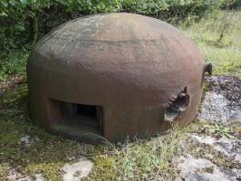 Ligne Maginot - BILLIG - A18 - (Ouvrage d'artillerie) - Bloc 4
Impacts sur la cloche GFM.