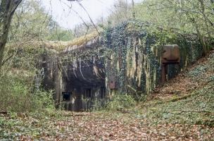 Ligne Maginot - MONT DES WELCHES - A21 - (Ouvrage d'artillerie) - Bloc 4
Façade de la casemate avec les deux créneaux JM