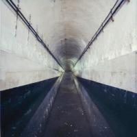 Ligne Maginot - KOBENBUSCH  - A13 - (Ouvrage d'artillerie) - Montée en eau dans les galeries de l'ouvrage
La galerie desservant le bloc 2