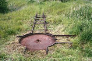 Ligne Maginot - VF60 - ANTENNE DE L'OUVRAGE D'ANZELING - (RESEAU - Voie 60 - Antenne ou rocade ferroviaire) - DEPOTOIR ANZELING 
La plaque tournante donnant accès au dépotoir de l'ouvrage d'Anzeling