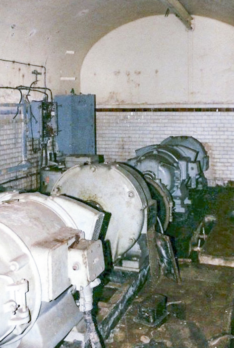 Ligne Maginot - BILLIG - A18 - (Ouvrage d'artillerie) - Convertisseurs pour la traction (440 volts tri - 600 volts continus) - GRAMI