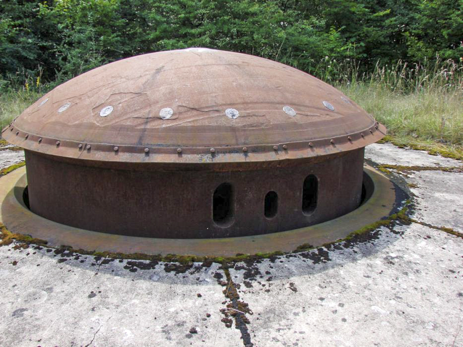 Ligne Maginot - Ouvrage d'artillerie du BILLIG - Bloc 4
La tourelle de 75 R 32.
