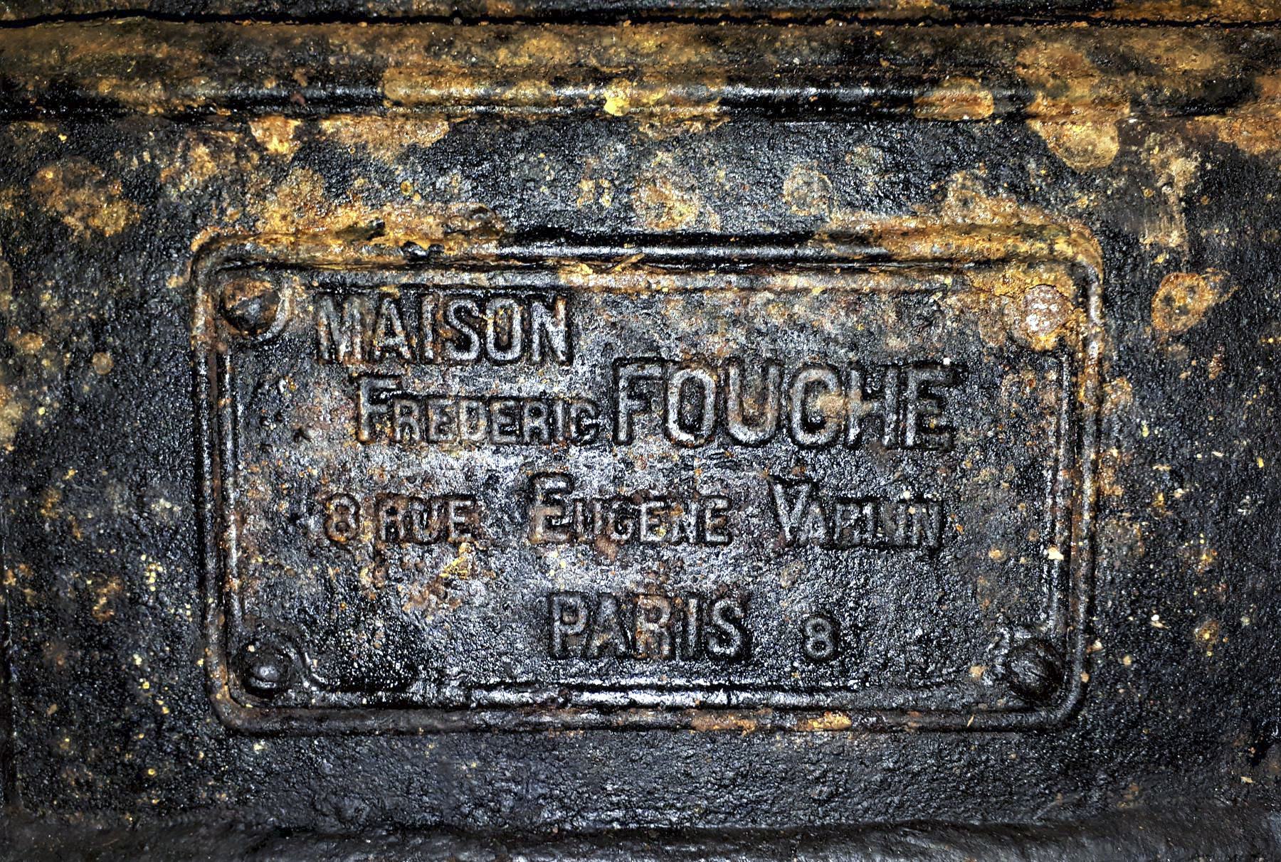 Ligne Maginot - LAVOIR - (Ouvrage d'artillerie) - La cuisine
Plaque de la chaudière Fouché - Gregory Fuchs