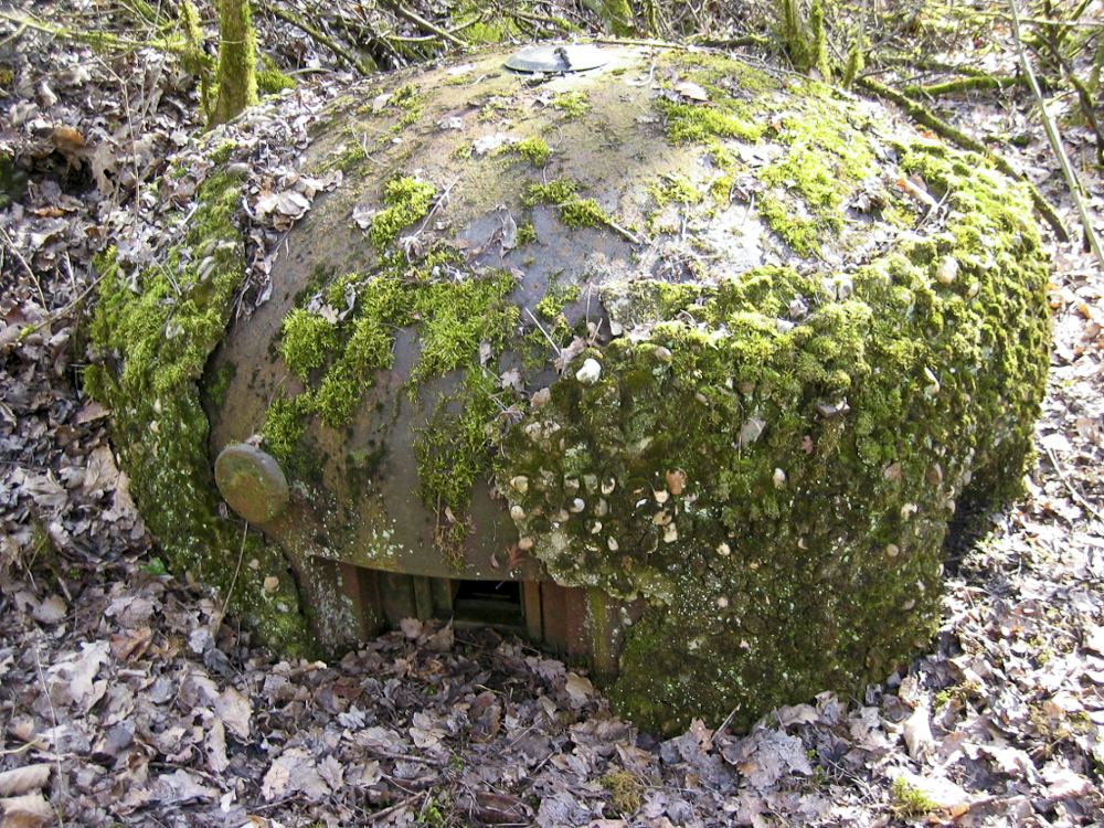 Ligne Maginot - KOBENBUSCH  - A13 - (Ouvrage d'artillerie) - Bloc 5
Cloche GFM - Noter le camouflage - Michel Teiten