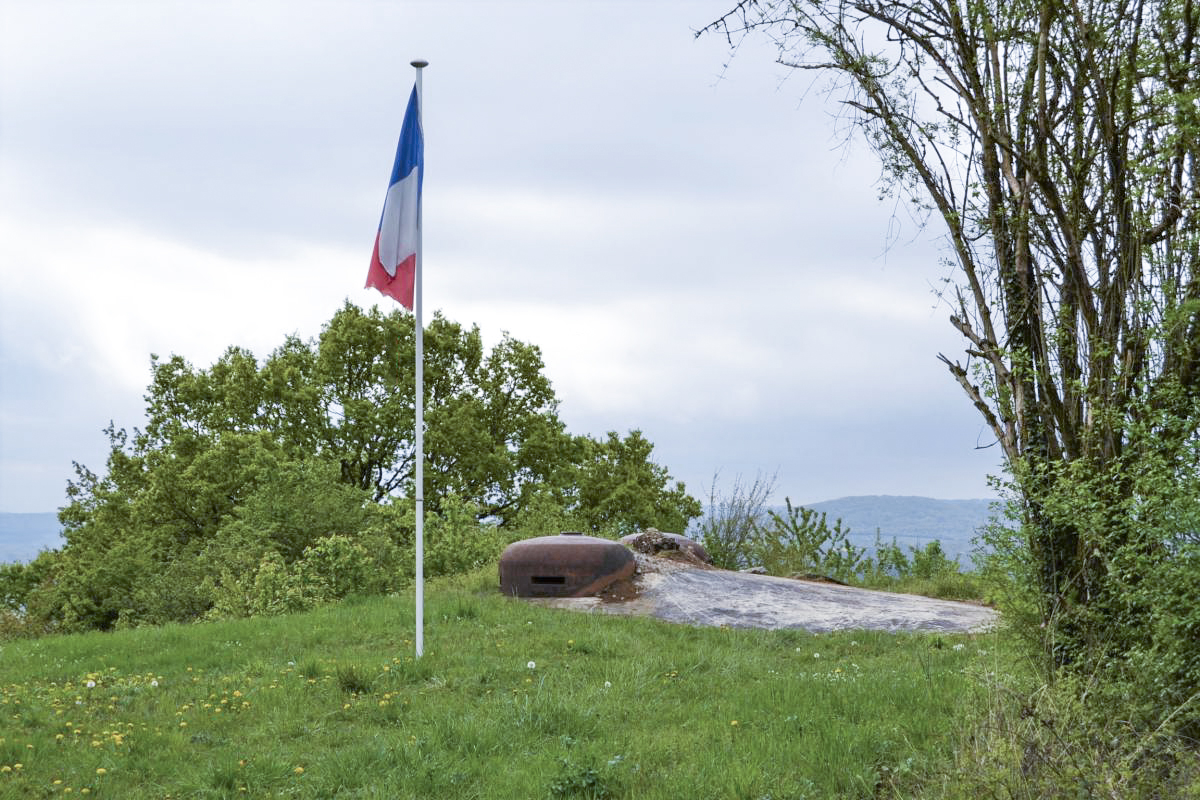 Ligne Maginot - GALGENBERG - A15 - (Ouvrage d'artillerie) - Bloc 5
On distingue le massif du Metrich, tandis que la végétation cache la chapelle du Hackenberg à l'horizon. - Jules Mathieu