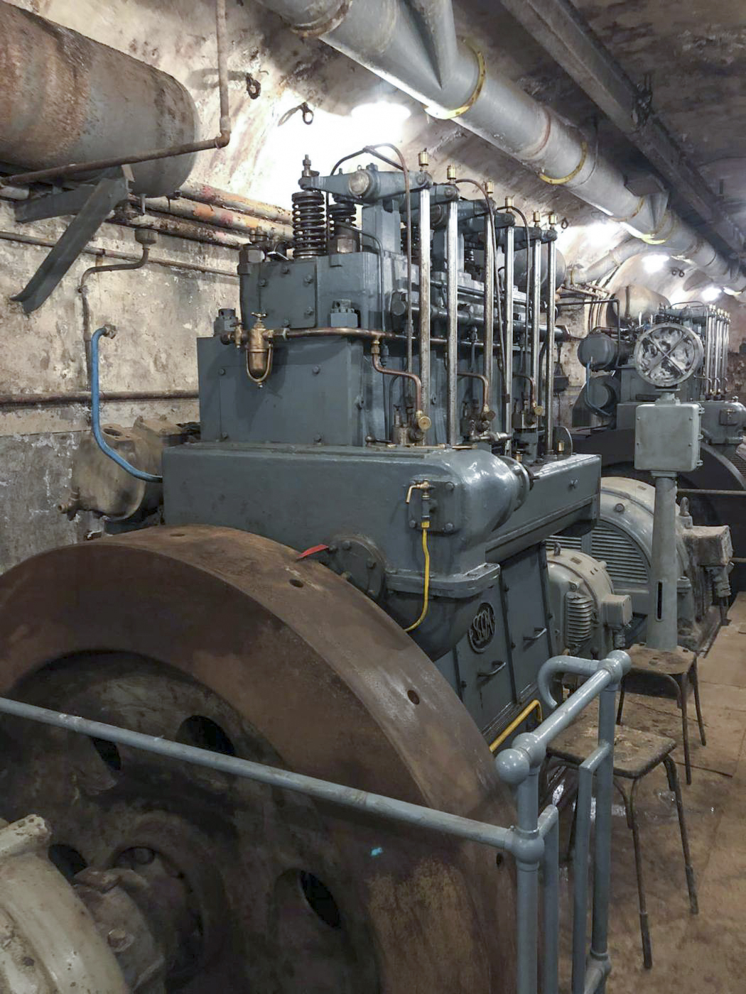Ligne Maginot - GALGENBERG - A15 - (Ouvrage d'artillerie) - Usine électrique 
Moteur n°4 - Erwan FICHET