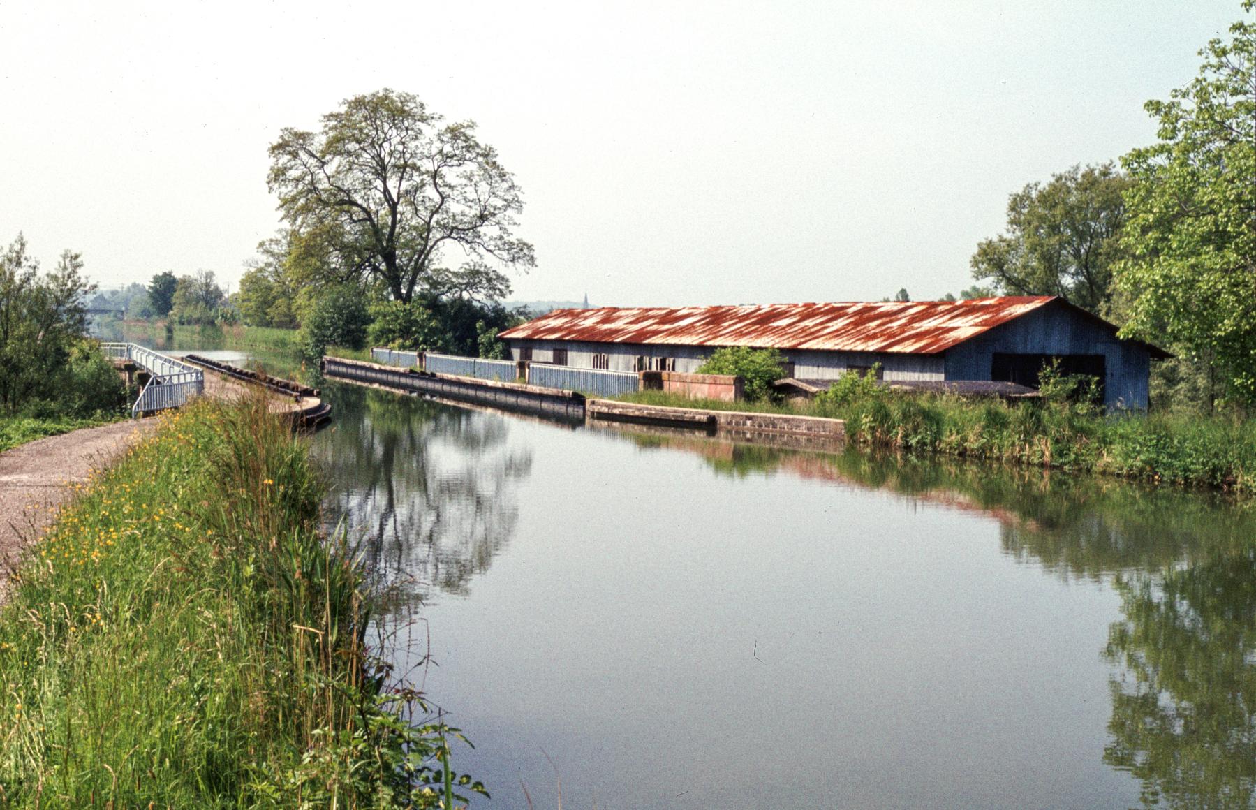 Ligne Maginot - SARRALBE (BARRAGE DE) - (Inondation défensive) - Le pont-canal avec le barrage - MANSUY Michel