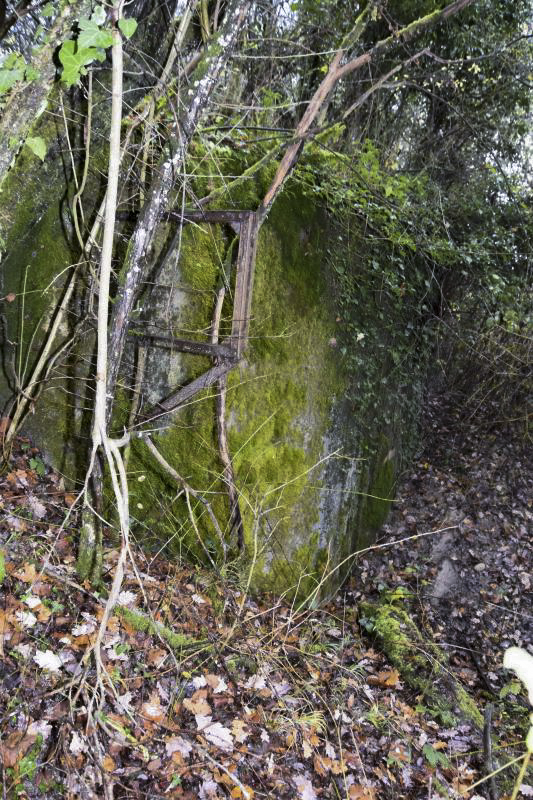 Ligne Maginot - OBERHEIDE - A14 - (Ouvrage d'infanterie) - Extérieur casemate sud et le support d’antenne. - D.Froehly