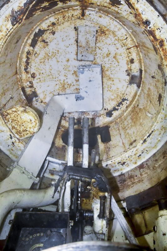 Ligne Maginot - OBERHEIDE - A14 - (Ouvrage d'infanterie) - Tourelle des mitrailleuses.
Intérieur de la tourelle - D.Froehly
