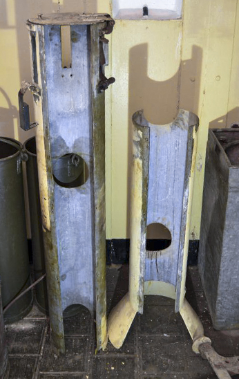 Ligne Maginot - OBERHEIDE - A14 - (Ouvrage d'infanterie) - Gaine de la noria ouverte côté entraînement.
 - Jules Mathieu