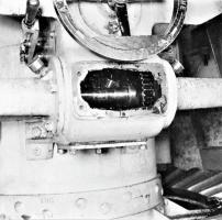 Ligne Maginot - Tourelle modèle 1932 pour deux mortiers de 81 mm - Hackenberg bloc 10
Pignon de renvoi et boite de sélection pour le pointage latéral