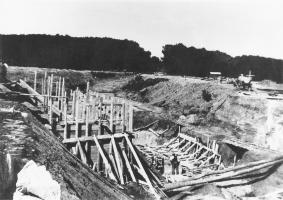 Ligne Maginot - IMMERHOF - A10 - (Ouvrage d'infanterie) - Photo de la construction de l'ouvrage
Fouilles vers blocs 1 et 2