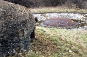 Ligne Maginot - SOETRICH - A11 - (Ouvrage d'artillerie) - Bloc 4
La tourelle de 135 et la cloche GFM