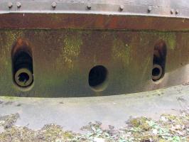 Ligne Maginot - Ouvrage d'artillerie de METRICH - Bloc 10
Embrasures de la tourelle de 75-33.