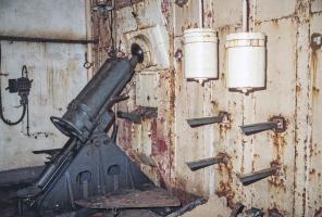 Ligne Maginot - METRICH - A17 - (Ouvrage d'artillerie) - Bloc 15
Un des mortiers est en place