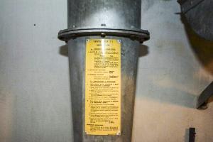 Ligne Maginot - Ouvrage de la FERTE - Bloc 1
Salle de neutralisation du bloc
Instructions de manœuvre du ventilateur type C1