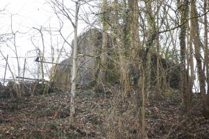 Ligne Maginot - DB334 - GRANDS COTES NORD - (Blockhaus pour arme infanterie) - En sortant de Longuyon vers Marville et Montmédy, par la rue Louis Quinquet une masse sombre attire les yeux sur la gauche... Un blockhaus est effectivement construit là. Malheureusement lui est également entouré de déchets et autres ordures.
Une vue depuis la rue