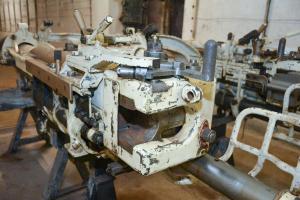 Ligne Maginot - Canons de 75 mle 33 pour tourelle - Jumelage de pièces de 75 mle 33 destiné au montage dans la tourelle de 75 33.
Détail chargement - culasse