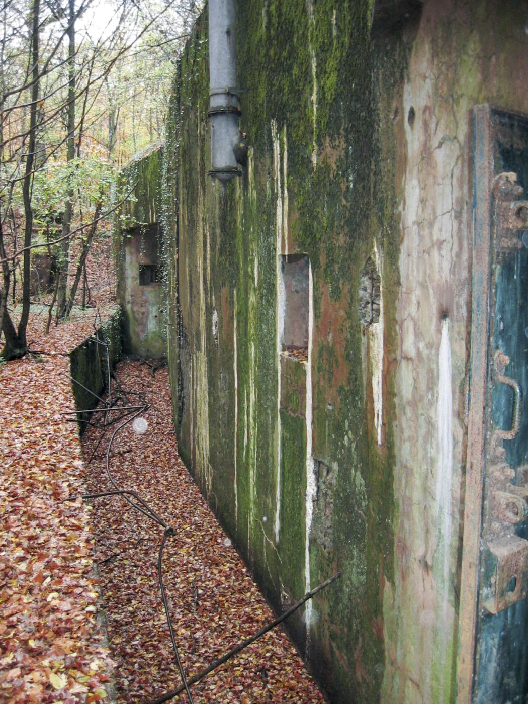 Ligne Maginot - MONT DES WELCHES - X25 - (Abri) - Vue en enfilade du fossé diamant de l'abri - Michel Teiten