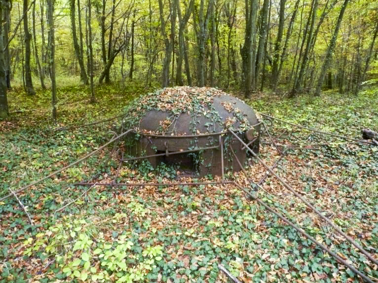 Ligne Maginot - MONT DES WELCHES - X25 - (Abri) - Cloche GFM type A
Noter le support réalisé pour un filet de camouflage - Patrick ARMAND