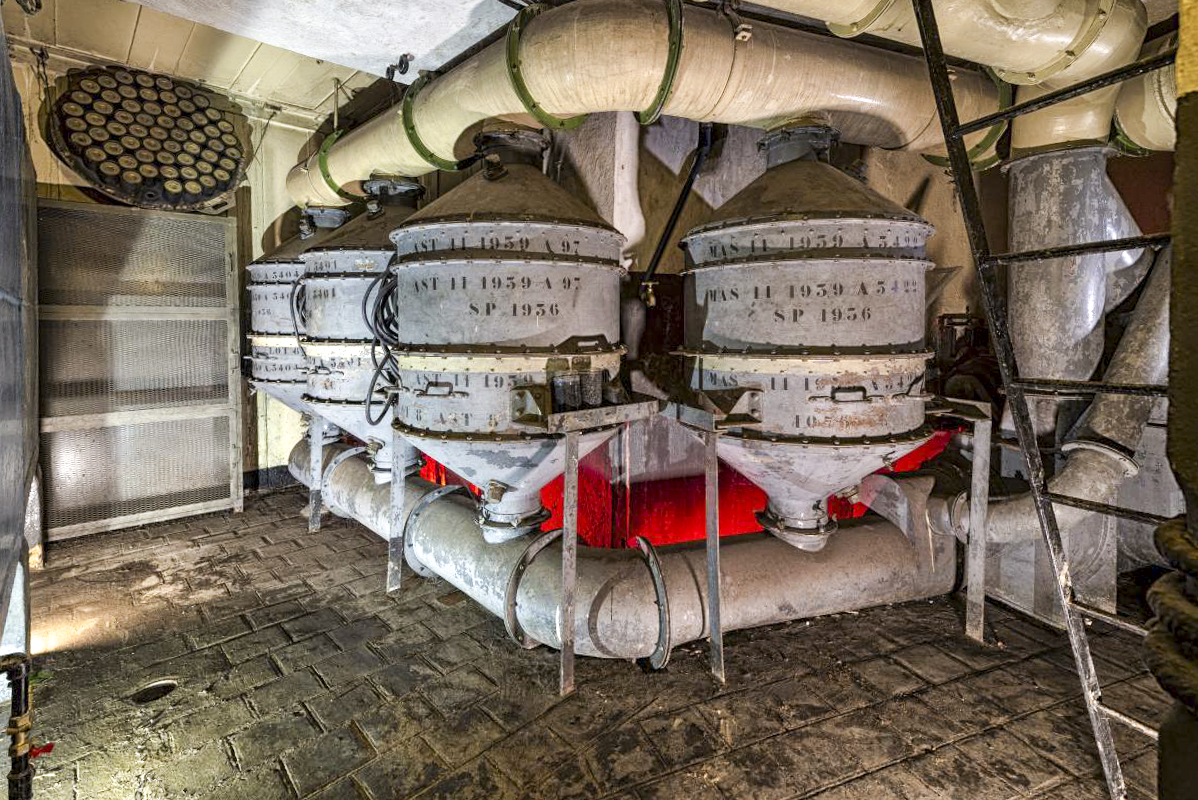 Ligne Maginot - SENTZICH - A16 - (Ouvrage d'infanterie) - La salle des filtres, élément important pour le bon fonctionnement de l'ouvrage ! - Patrimoine en Images