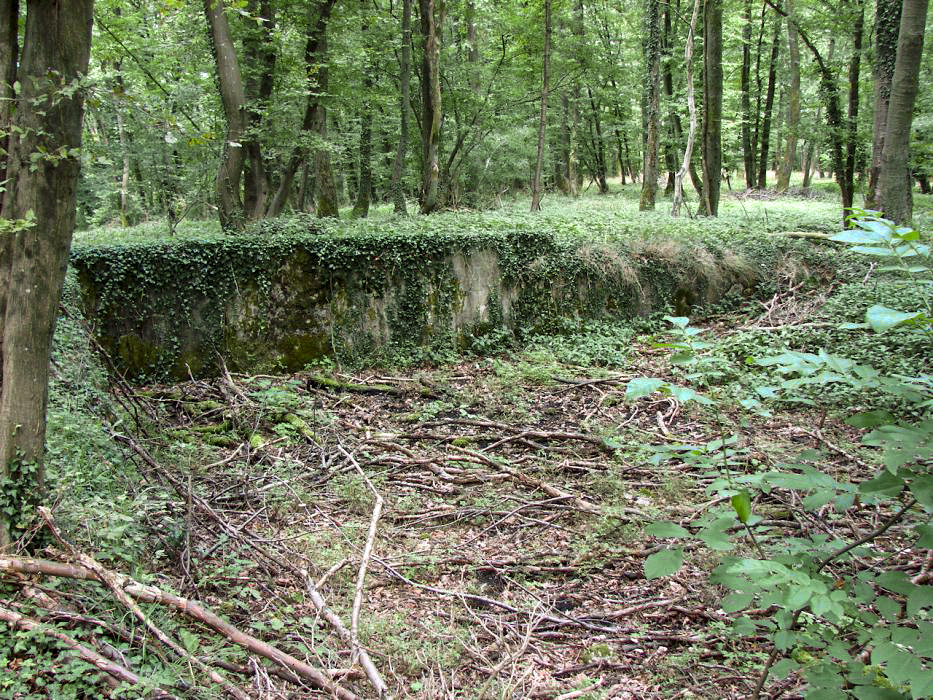 Ligne Maginot - METRICH - A17 - (Ouvrage d'artillerie) - Aux alentours: 
Un réservoir entre le bloc 7 et le bloc 11. - Schnoupf