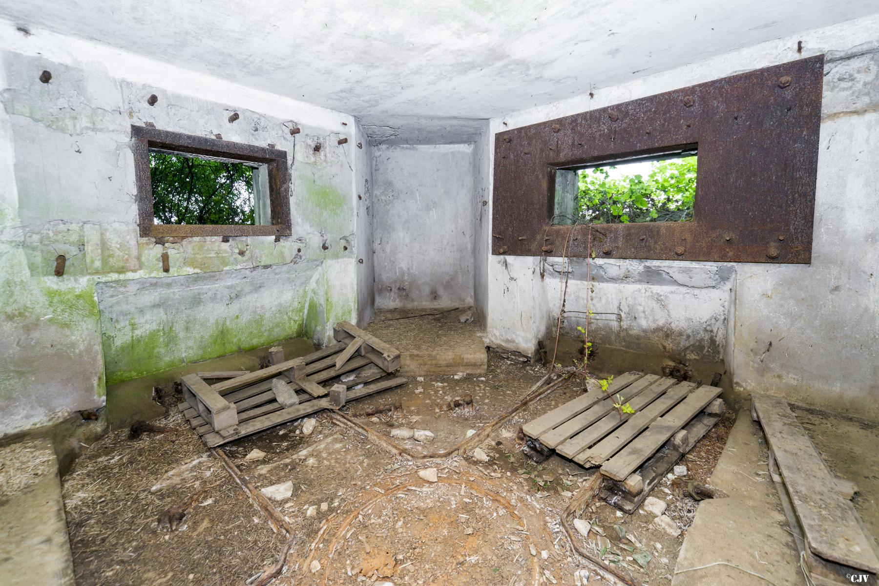 Ligne Maginot - C5B - WEIHER 2 - (Blockhaus pour canon) - La chambre de tir - Lia VERMEULEN