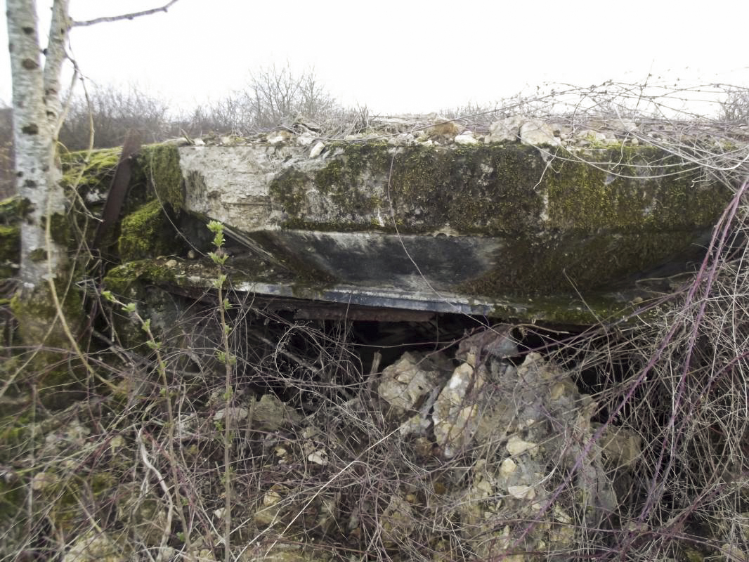Ligne Maginot - MM272 - LE RATENTOUT OUEST - (Casemate d'artillerie) - Vue rapprochée sur le créneau de tir   - David HARMAND