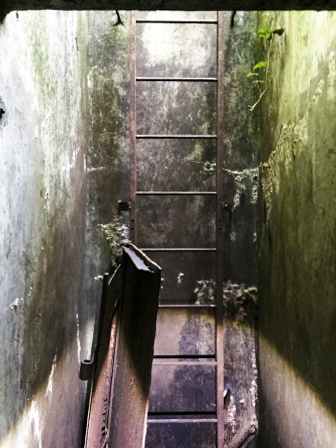 Ligne Maginot - 23L - (Chambre de coupure) - L'accès en puits doté de son échelle - PETREMENT Yannick
