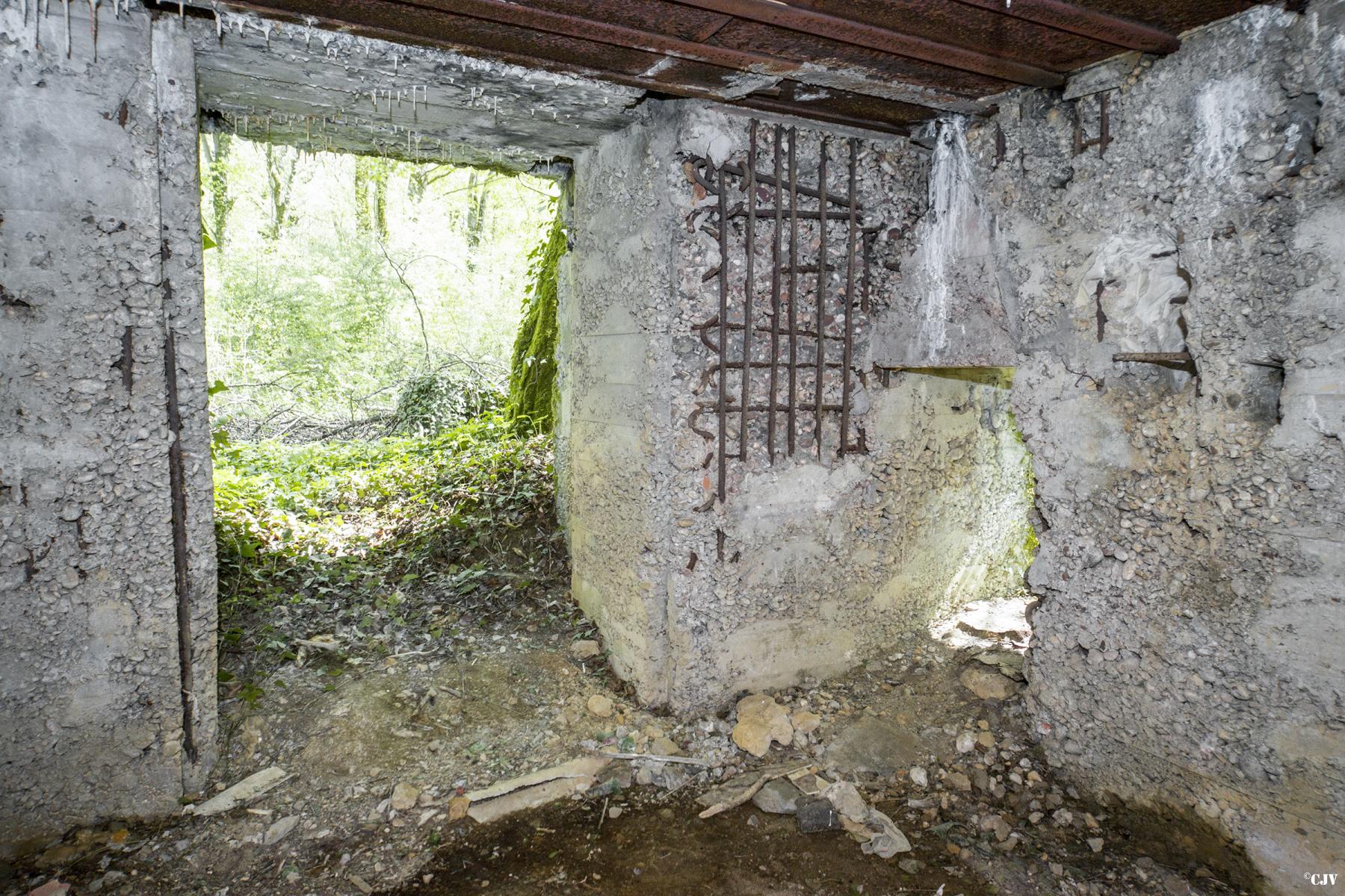 Ligne Maginot - DB317 - BOIS DE BEUVEILLE  OUEST 2 - (Blockhaus pour canon) - Le qualité du béton laisse penser - Lia VERMEULEN