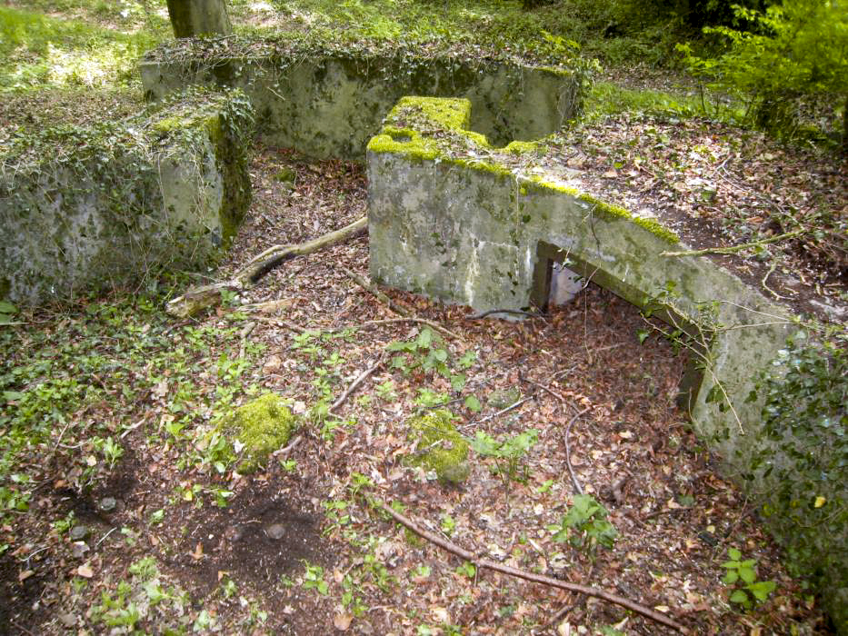 Ligne Maginot - Dc5 - (Cuve pour canon) - Vue sur un emplacement pour munitions et l'entrée - Pruzsina Jerome