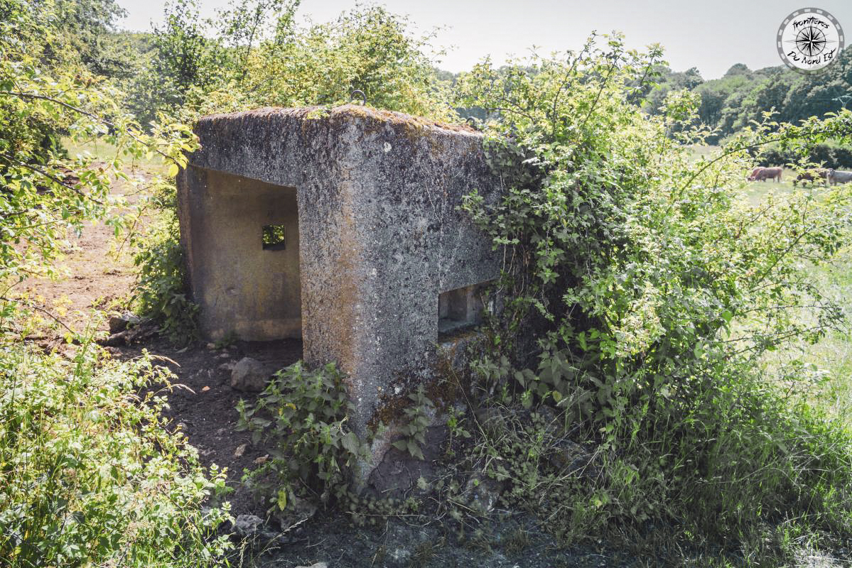 Ligne Maginot - DBO10 - (Blockhaus pour canon) - Le coté avec un créneau de défense - CALAND Thierry
