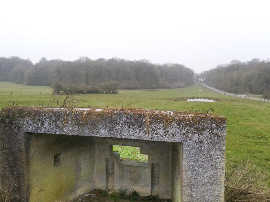 Ligne Maginot - Dbo10 ( Blockhaus pour canon ) - Sa zone de tir - Christian RICHON/devoitine520