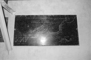 Ligne Maginot - CAP MARTIN - (Ouvrage d'artillerie) - Usine
Tableau avec plan de refroidissement des moteurs et alimentation des citernes