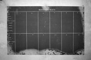 Ligne Maginot - CAP MARTIN - (Ouvrage d'artillerie) - PC artillerie
Tableau de renseignements provenant d'observatoires rattachés