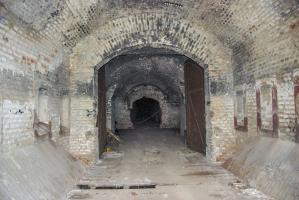 Ligne Maginot - FORT UHRICH (237°RI) - (PC) - L'emplacement du pont-levis dans la poterne principale