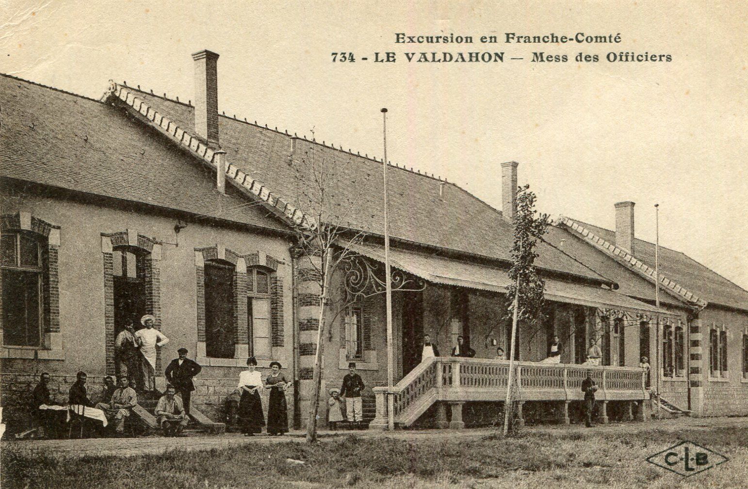 Ligne Maginot - VALDAHON - (Camp de sureté) - Le mess des officiers
Carte postale - Editions CLB