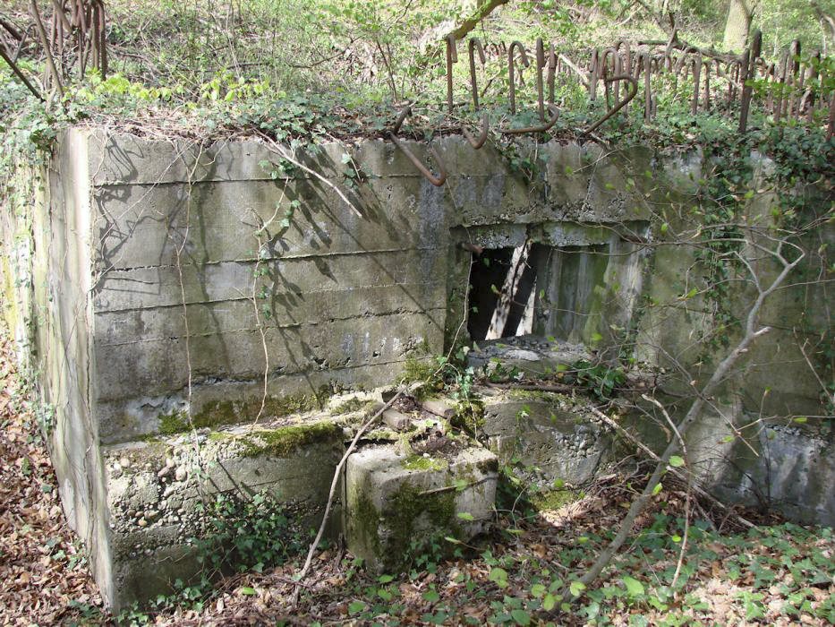 Ligne Maginot - CB150 - HASDORFEROD NORD - (Blockhaus pour arme infanterie) - Notez le ferraillage de la partie haute. - Schnoupf