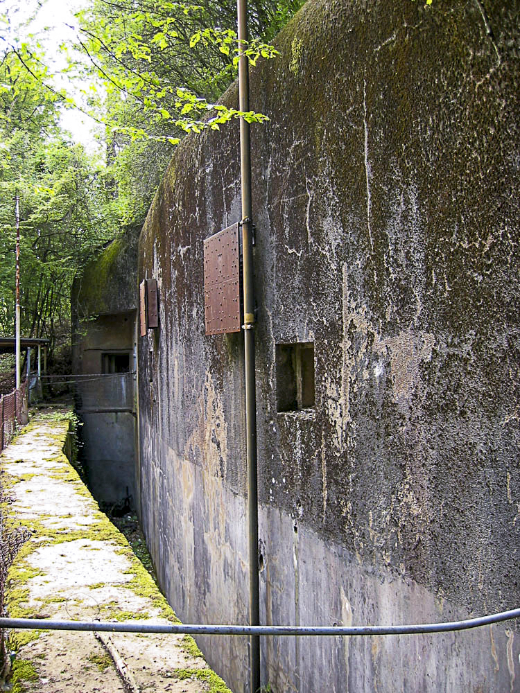 Ligne Maginot - ZEITERHOLZ - X6 - (Abri) - Façade arrière de l'abri et fossé diamant - Michel Teiten