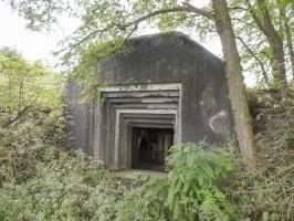 Ligne Maginot - SUD OUEST DE MAULDE - CASEMATE DE 155 - (Casemate d'artillerie) - L'embrasure non protégée est très proche de certains types de blocs d'artillerie du Westwall (Type 30a pour canon long de 170 en particulier)