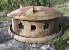 Ligne Maginot - BERSILLIES - (Ouvrage d'infanterie) - Tourelle factice