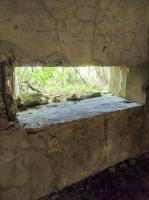 Ligne Maginot - AB313 - ROSSELN 2 - (Blockhaus pour canon) - Créneau de tir vue de l'intérieur
