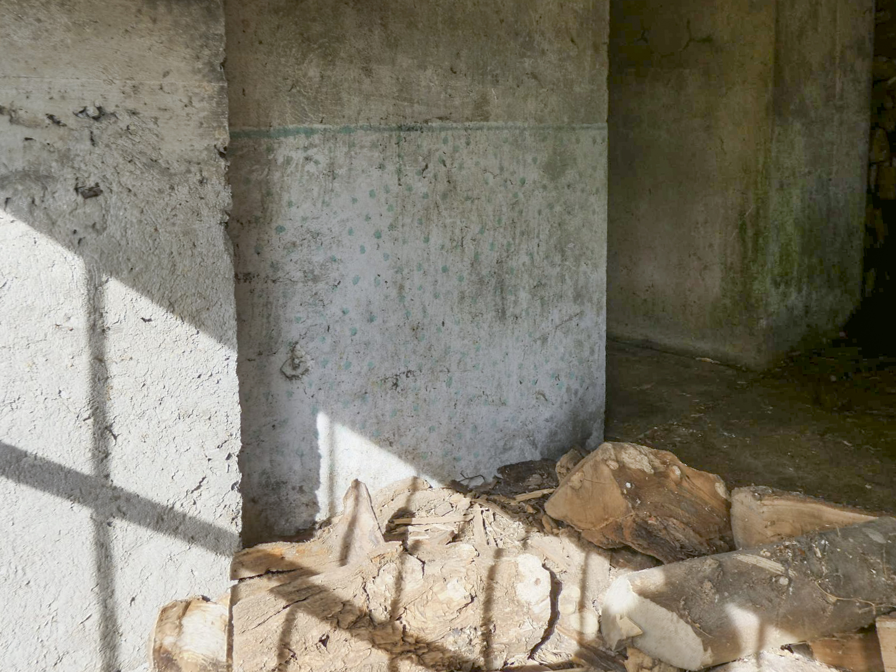 Ligne Maginot - PLANTIS - (Blockhaus pour canon) - Peinture décorative dans l'entrée - ELLENA Daniel - CUNY Philippe