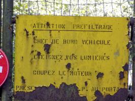 Ligne Maginot - LEMBACH - (Camp de sureté) - Plaque à l'entrée du camp