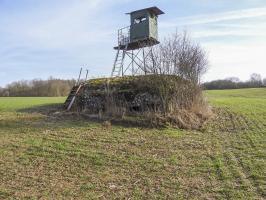 Ligne Maginot - MAISON ROUGE - (Blockhaus pour arme infanterie) - La façade de tir du blockhaus.