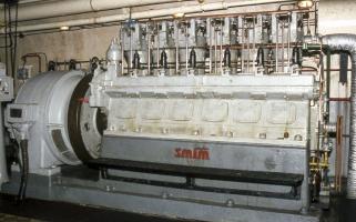 Ligne Maginot - AGAISEN (AN) - E03 - (Ouvrage d'artillerie) - L'usine électrique
Groupes électrogènes à  moteurs SMIM 6 SR 19