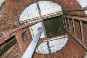 Ligne Maginot - BOIS D'ESCHERANGE - X3 (QUARTIER KANFEN - I/169°RIF) - (Abri) - Coffre d'entrée gauche.
Cloche GFM