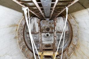 Ligne Maginot - LE CHESNOIS - CHENOIS - (Ouvrage d'artillerie) - Entrée mixte
Intérieur de l'une des deux cloches GFM
