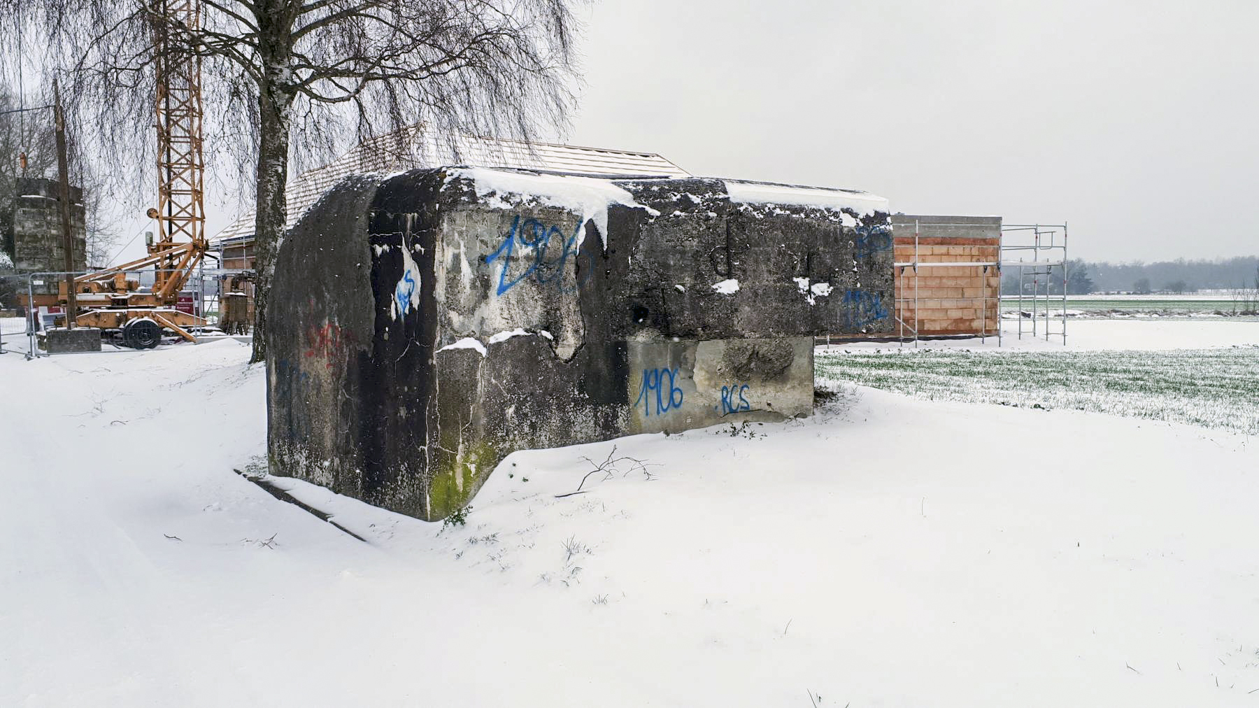 Ligne Maginot - SILWILLIGEN 1 - (Blockhaus pour arme infanterie) - L'entrée à l'arrière du blockhaus (murée)  - Gregory Fuchs