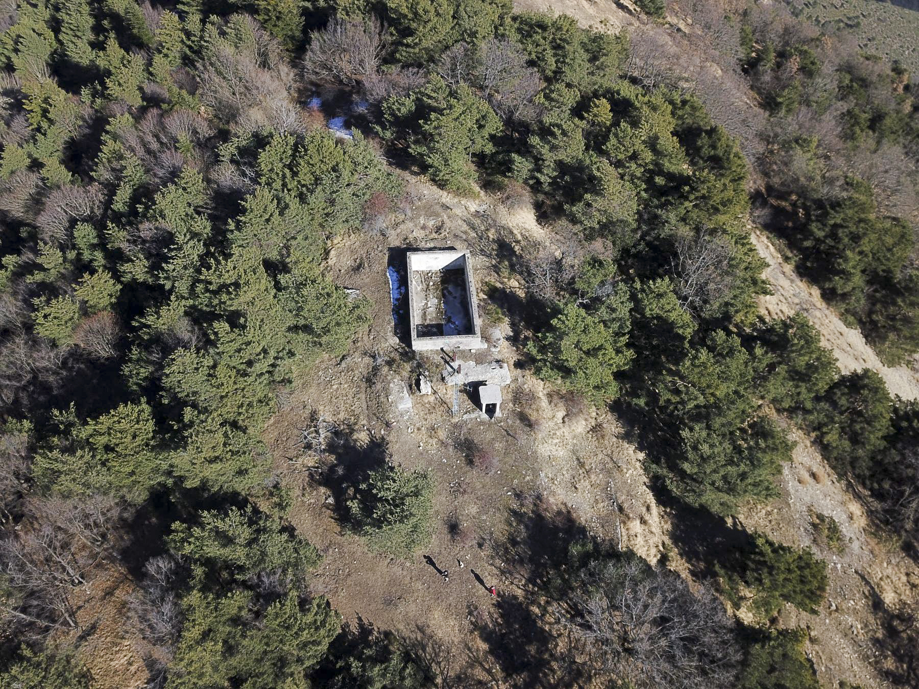Ligne Maginot - MONTE GROSSO (MG) - E02 - (Ouvrage d'artillerie) - Bassin de chantier entre bloc 4 et bloc 5 - ELLENA Daniel - CUNY Philippe